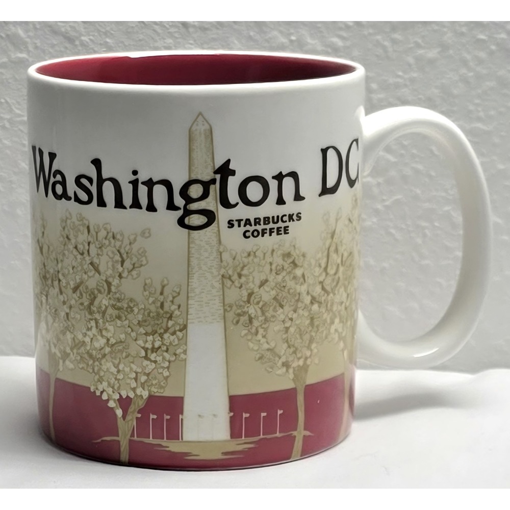 2008 Starbucks Washington D.C. Coffee Cup 16 Oz. Global Icon City Collectors Mug